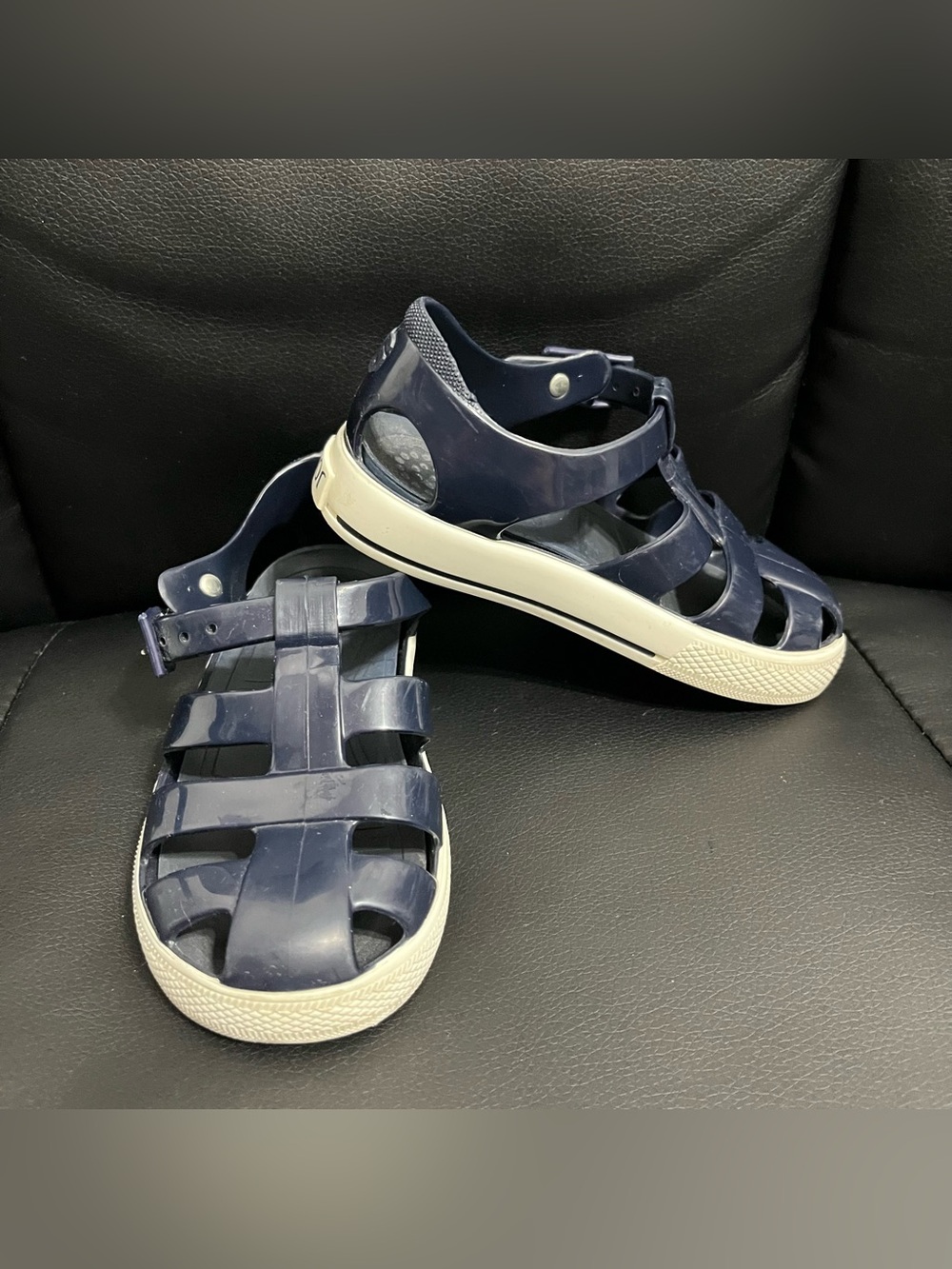 Igor Toddler Jelly Sandals navy blue size 9.5 (26)